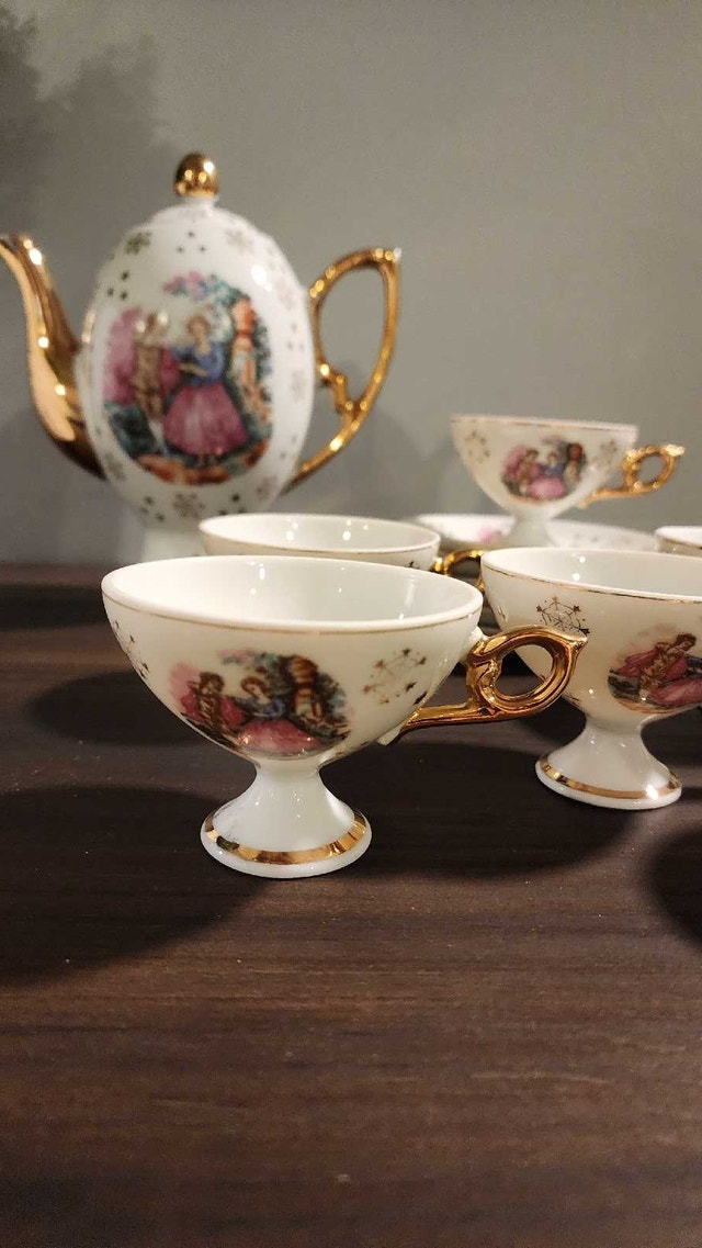 Vintage espresso cups with Pot - photo 2