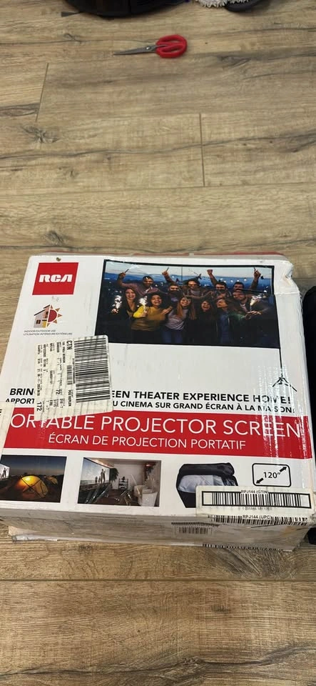 RCA 120" Portable Projector Screen - Brand New - photo 3