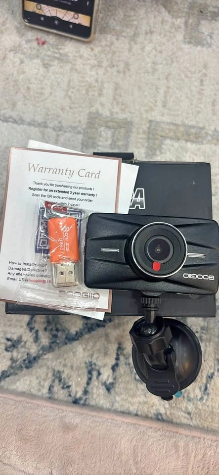 BOOGIIO Car Dash Cam + 32GB SD Card