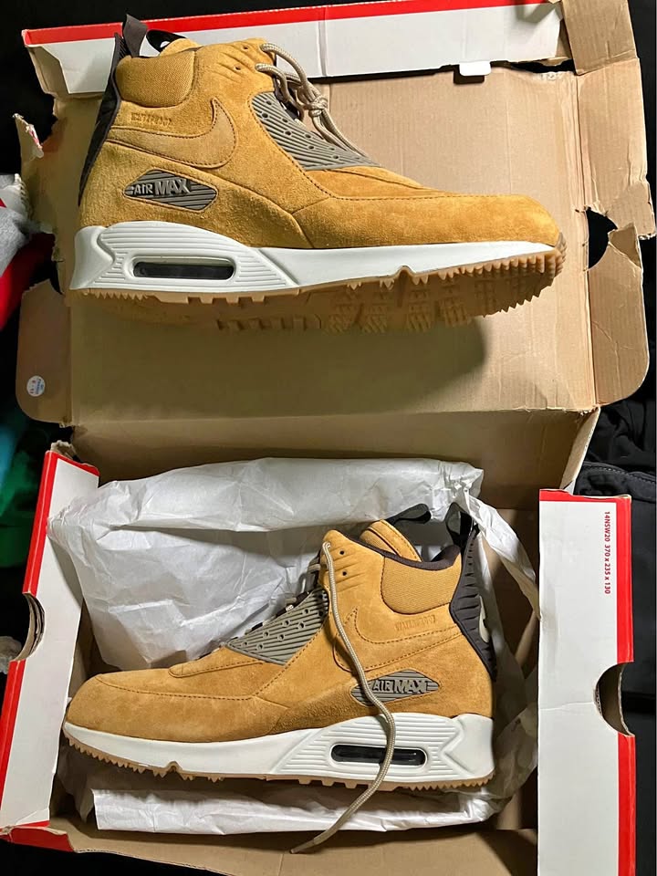 New Nike Airmax 90 Vintage Sneaker Boots Size 10