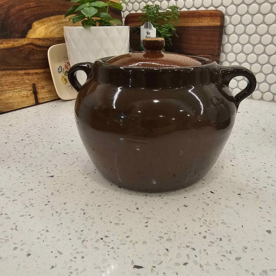 Vintage Alberta Potteries Stoneware Crock with Lid - photo 2