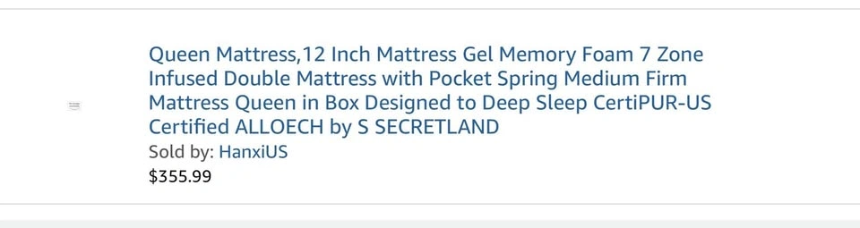 Like new Queen mattress - moving next week if not sold - photo 3