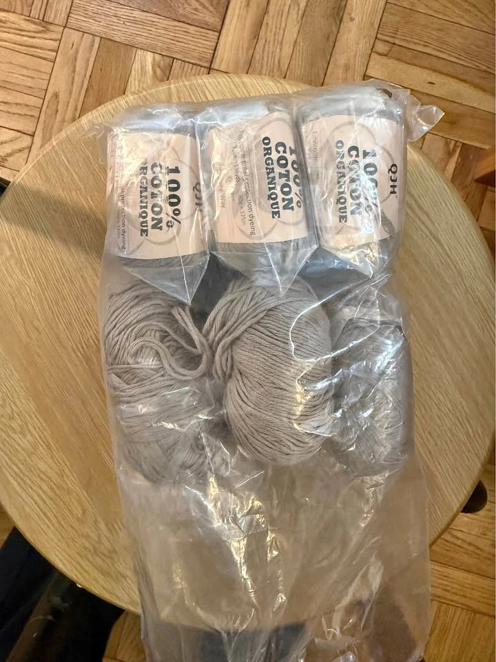 Beige Organic Cotton Yarn Set
