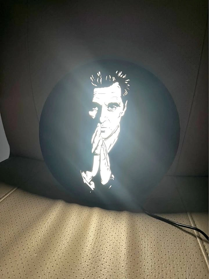 Michael Corleone LED Lightbox – The Godfather Inspired