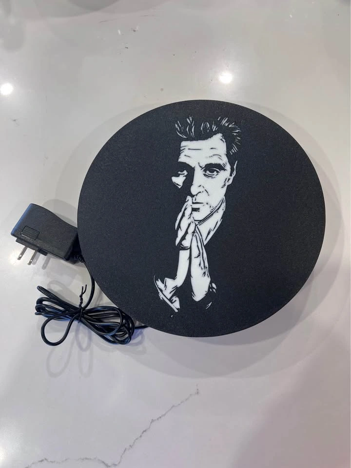 Michael Corleone LED Lightbox – The Godfather Inspired - photo 2