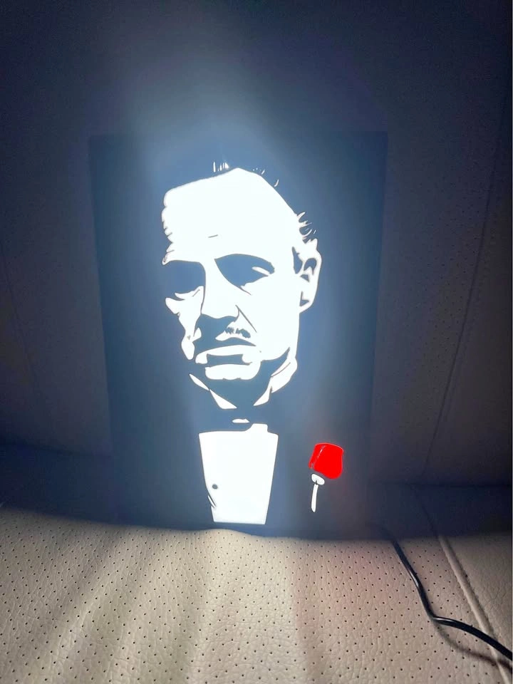 Don Corleone LED Lightbox – Godfather Decor