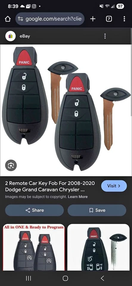Chrysler Jeep Dodge Ram Fob