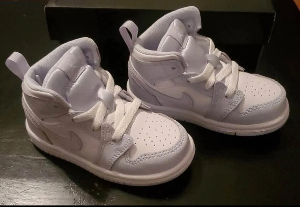 Nike Jordan 1 Mid (TD) Baby Sneakers Size 6c NIB - photo 2