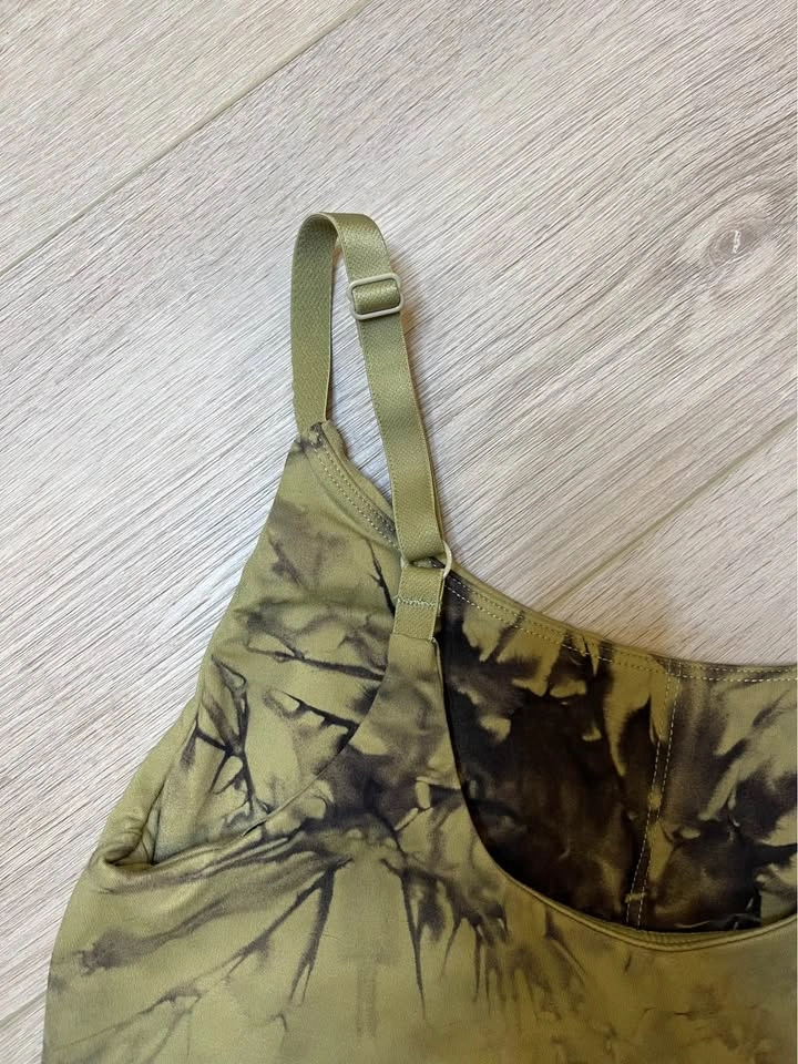 ALPHALETE Olive Tie-Dye Cropped Tank/Bra - photo 3
