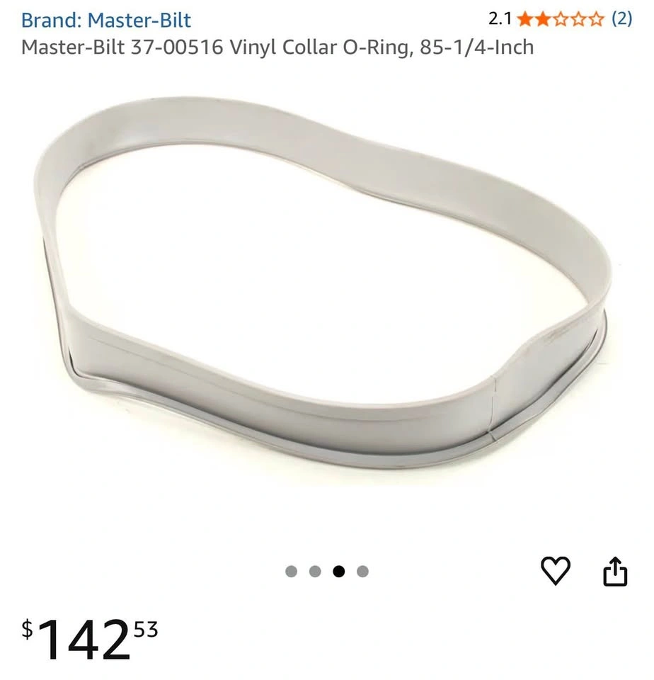 Master-Bilt 37-00516 Vinyl Collar O-Ring, 85-1/4-Inch - photo 3
