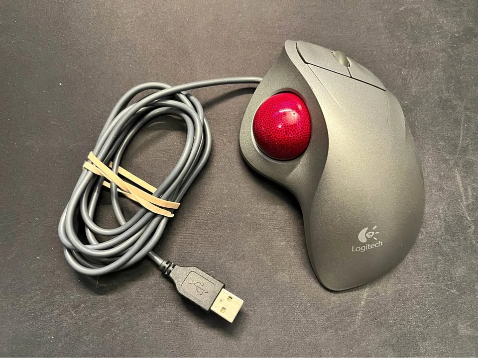 Logitech Trackman Wheel Trackball Mouse