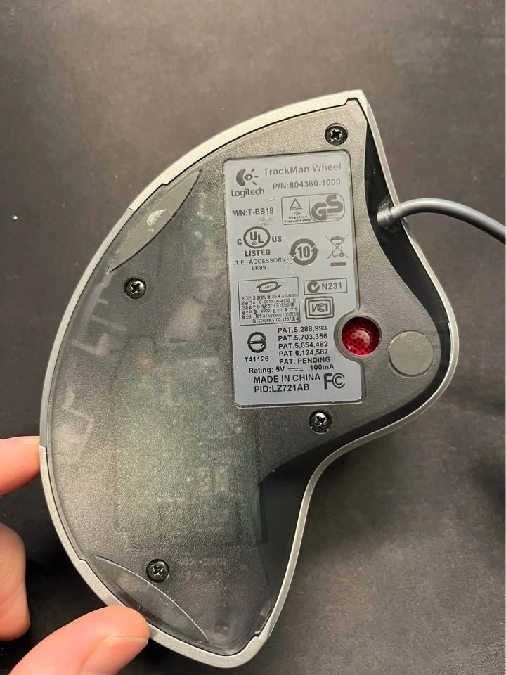 Logitech Trackman Wheel Trackball Mouse - photo 2