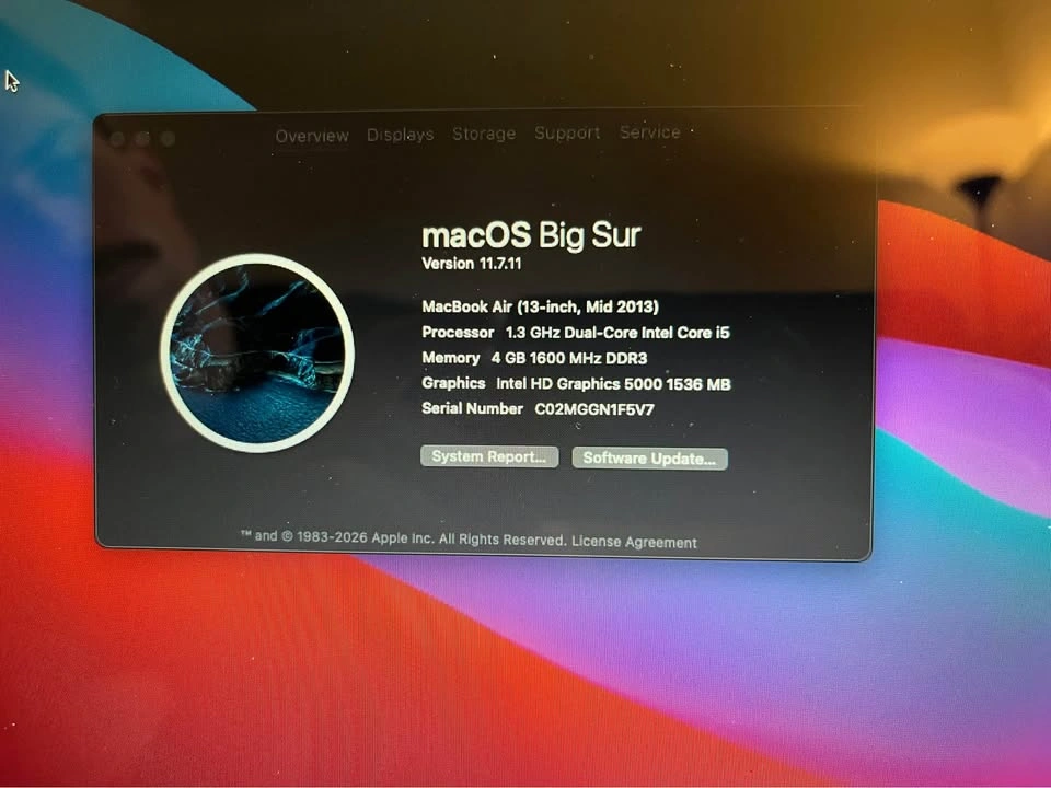 2013 MacBook Air - 4gb RAM, 128GB SSD - photo 2