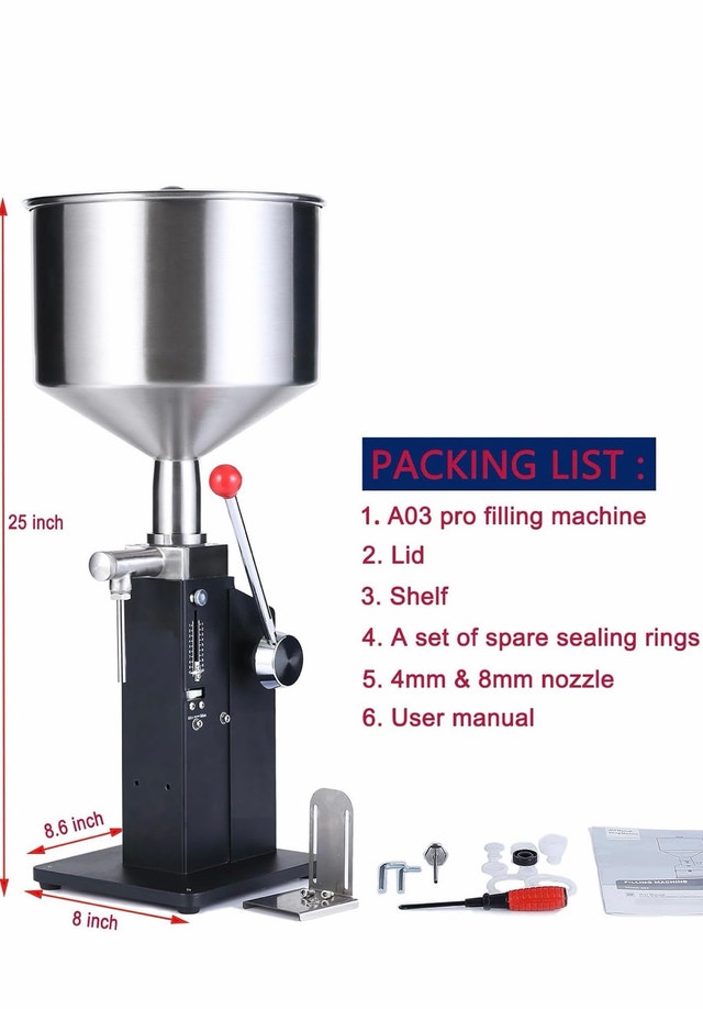 Manual Pneumatic Liquid Filler 5-50ml - Brand New - photo 2