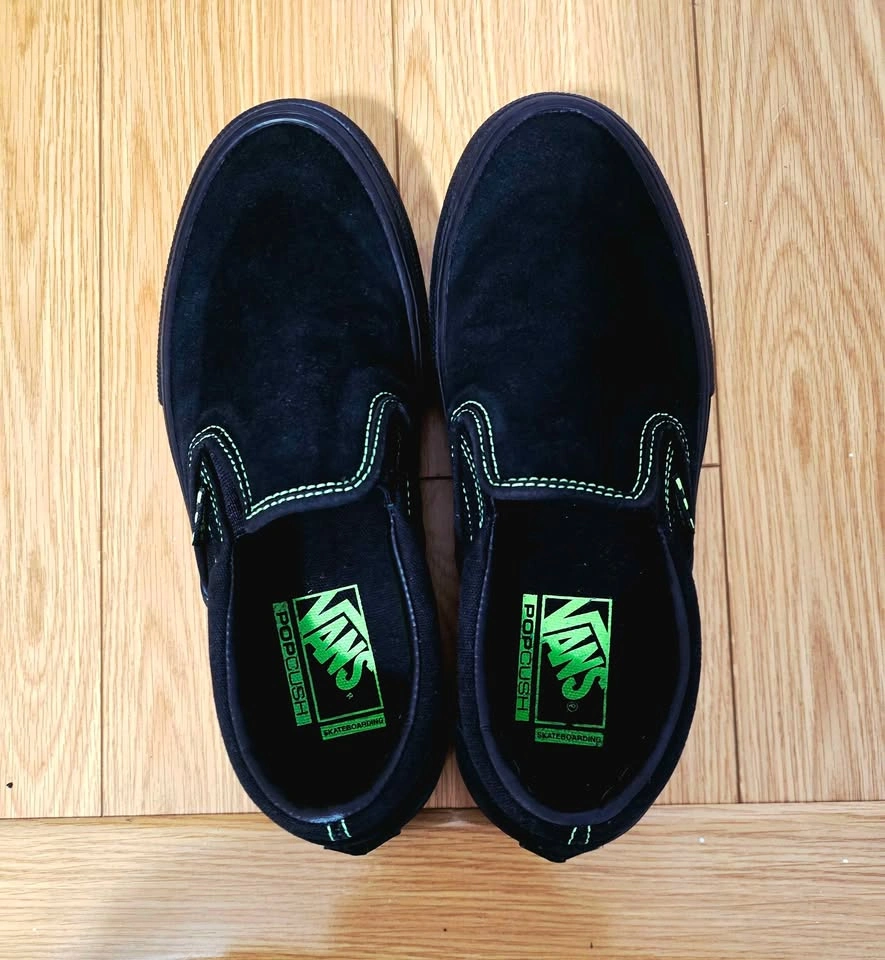 Almost new Vans Skate Slip-On Neon-Black/Green - photo 2