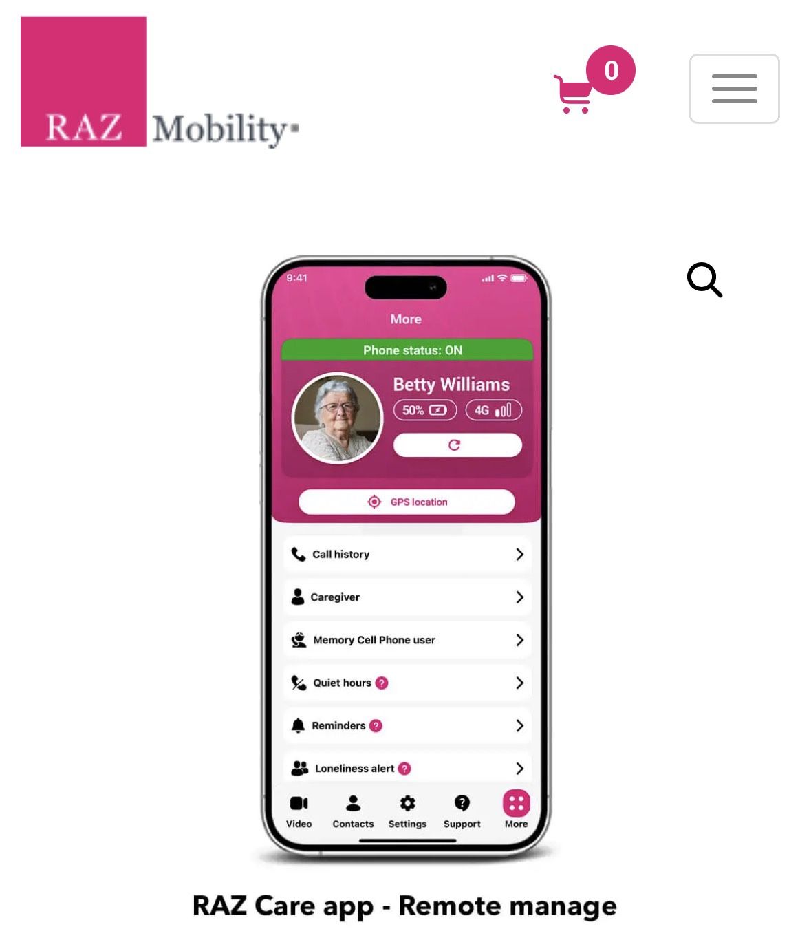 RAZ Memory Cell Phone For Seniors - photo 5