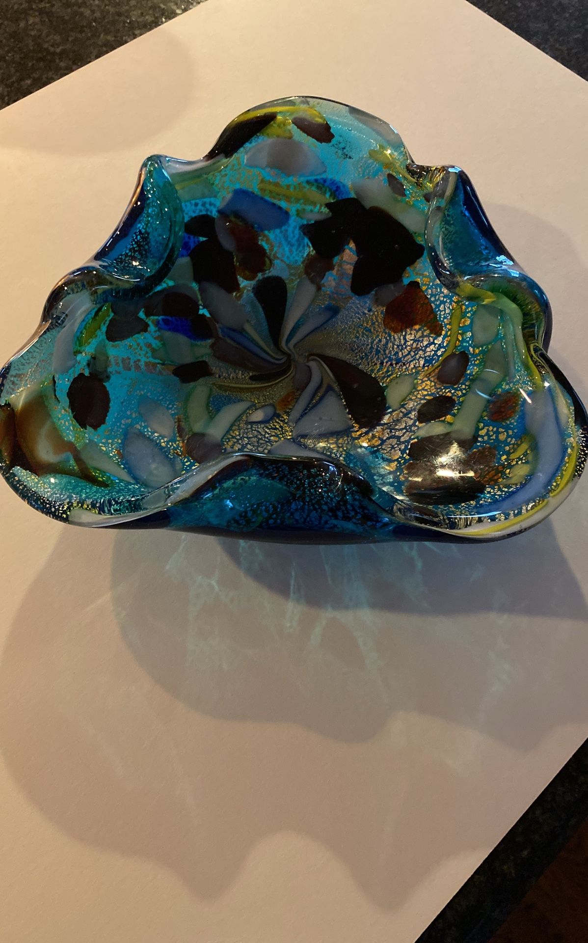 Murano Tutti Frutti Art Glass Ashtray/Bowl - photo 3
