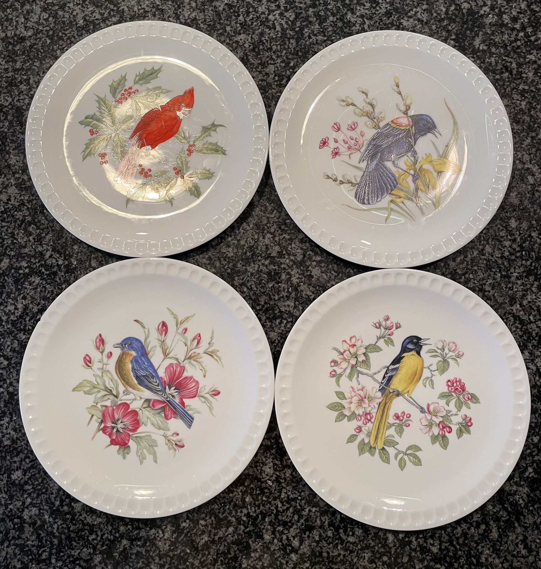 Vista Alegre Portugal Mottahedeh Bird Plates (Set of 4)