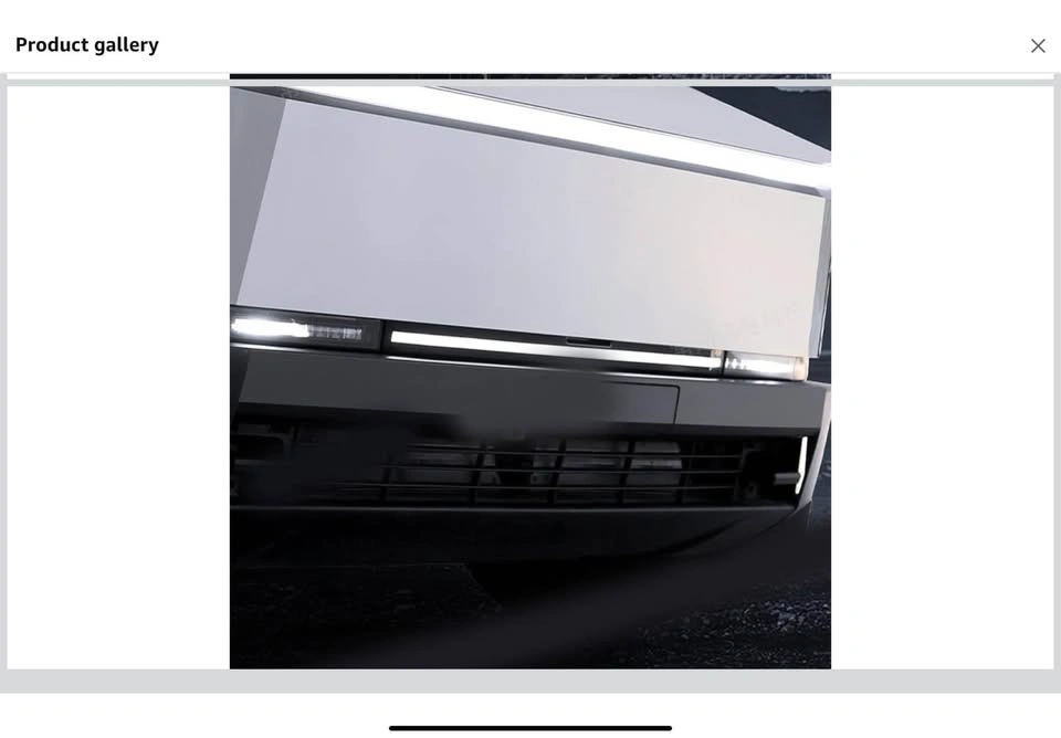 Tesla Cybertruck Front Bumper LED Lamp - photo 2
