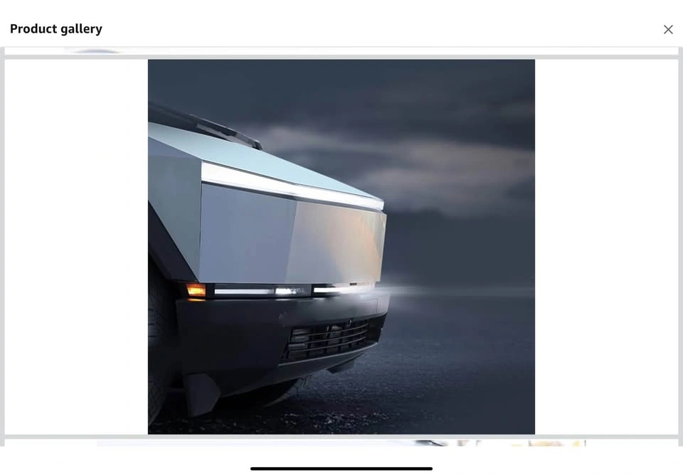 Tesla Cybertruck Front Bumper LED Lamp - photo 3