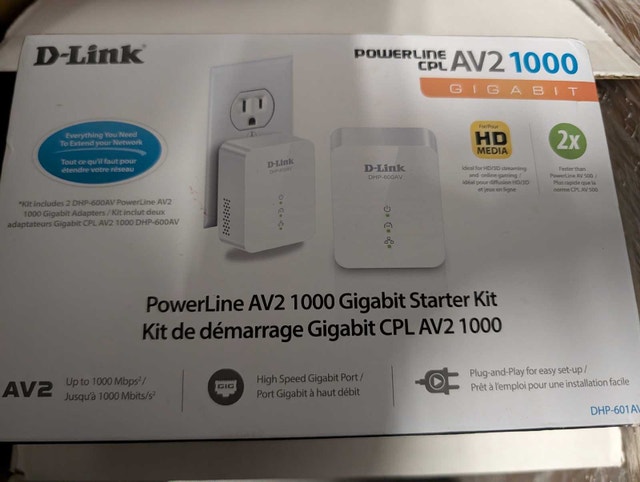 D-Link AV2 1000 Gigabit PowerLine Network Adapters (2-Pack)