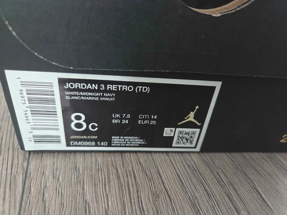 Brand New 8c Toddler Jordan 3 Retro - photo 4