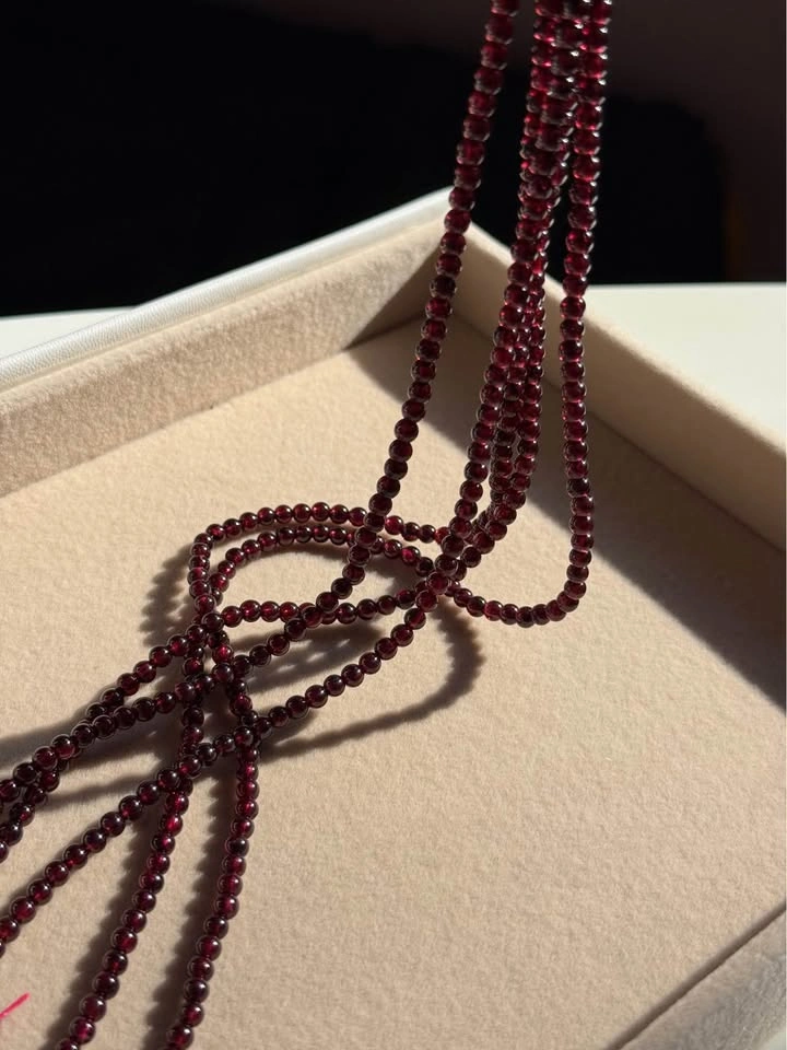 Natural Garnet Beads Strand – DIY Jewelry Making - photo 4