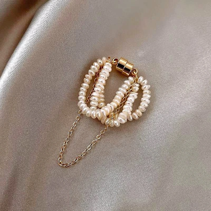Pearl Tassel Ear Cuff (No Piercing) – Magnetic Clip – Unique & E - photo 2