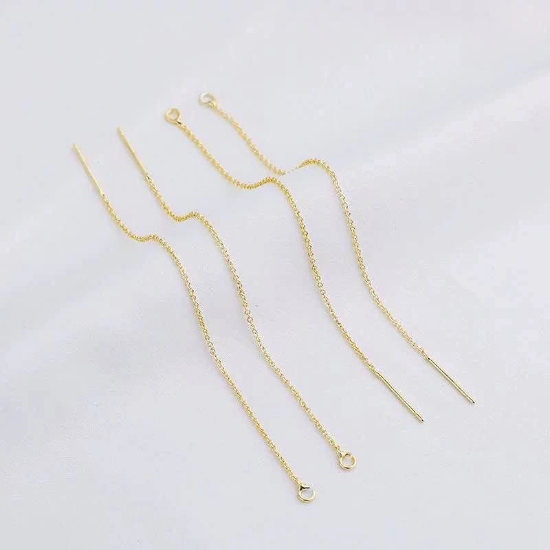18K Gold Plated Color-Preserving Ear Threads - photo 2