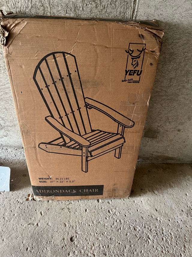 YEFU Blue Adirondack Chair (New) - photo 4