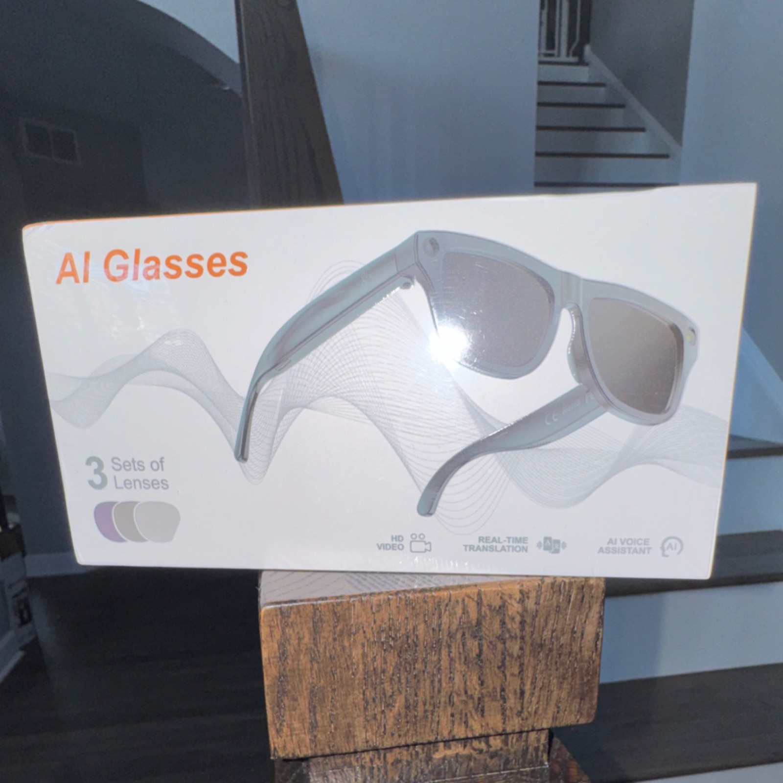 AI Glasses HD Video Voice Assistant Translation Object Recogniti