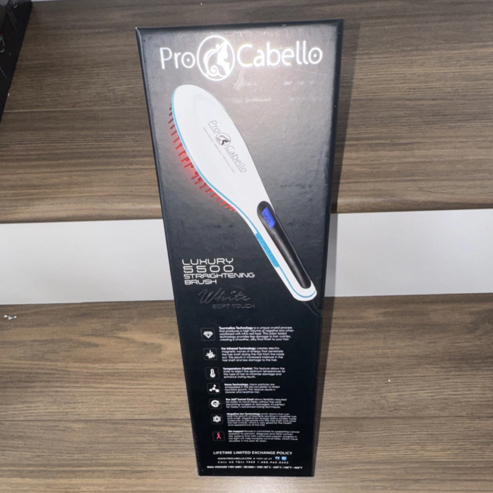 Pro Cabello Luxury 5500 Straightening Brush Infrared Soft Touch - photo 3