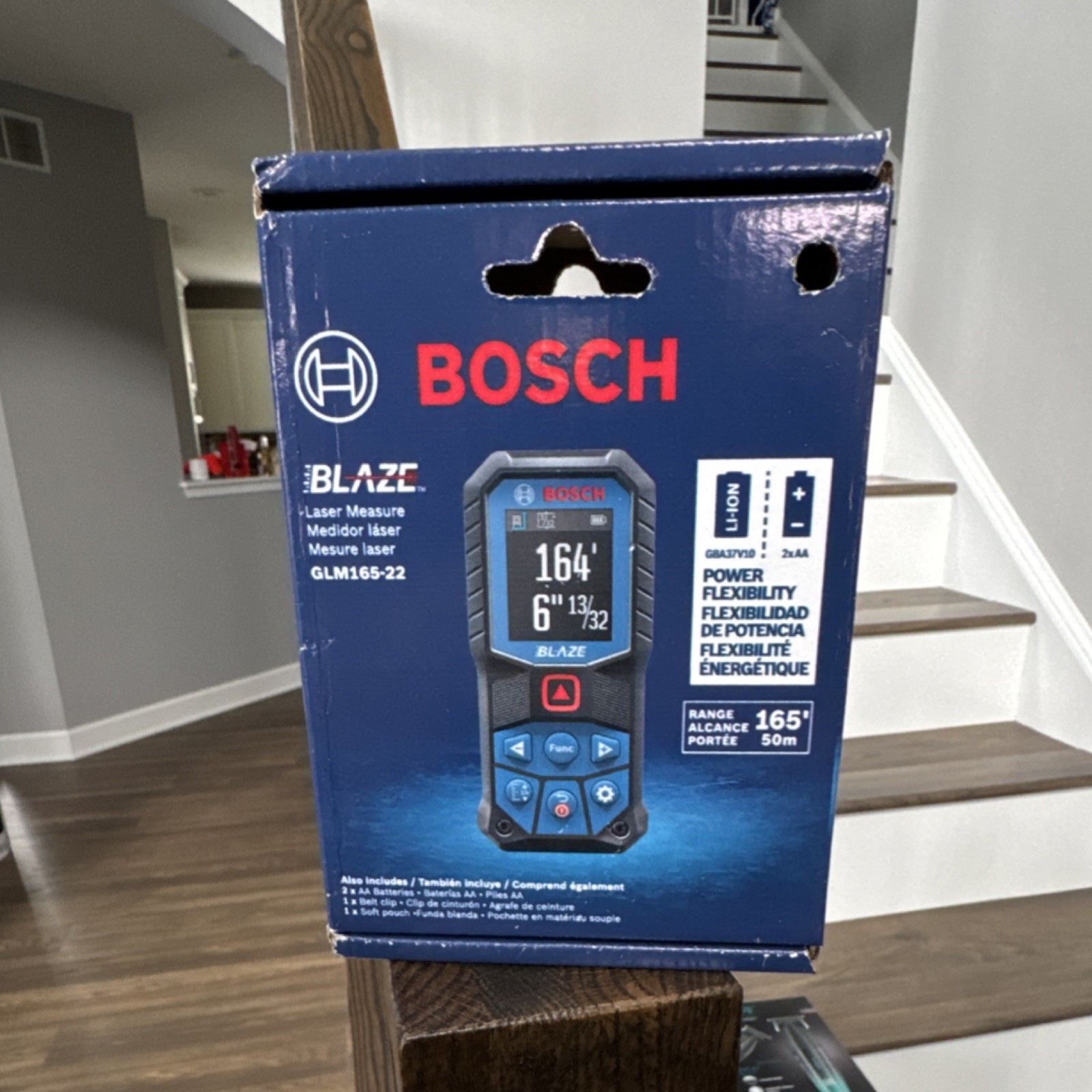 Bosch GLM165-22 Laser Measure 165ft IP65 Backlit Display