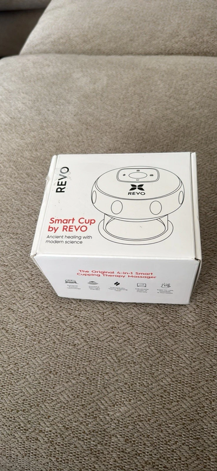 REVO Smart Cupping Massager Portable Adjustable Suction Pain Rel