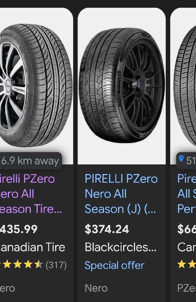 Set of 4 Pirelli Pzero Nero 225 35 R18 - photo 4