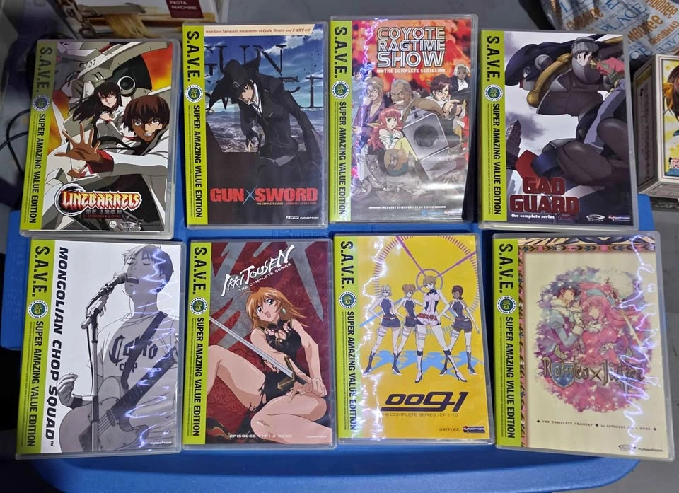 Anime DVD Bundle – 8 Complete Series (Funimation S.A.V.E.)