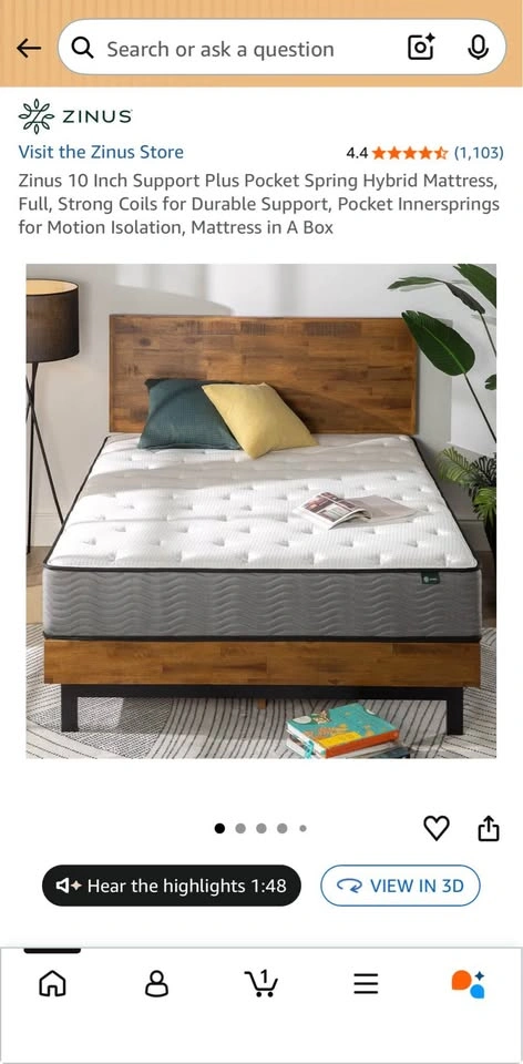 Full Bed Set (Mattress and Bed Frame) - photo 4