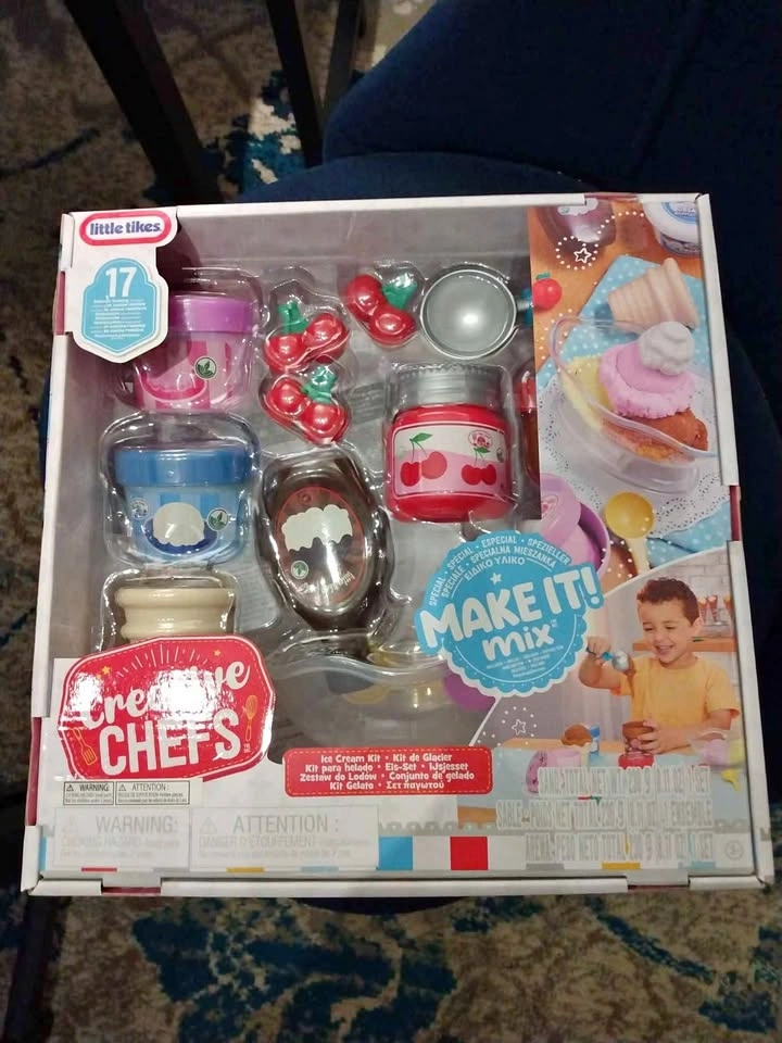 Brand New Little Tikes Creative Chefs Ice Cream Kit