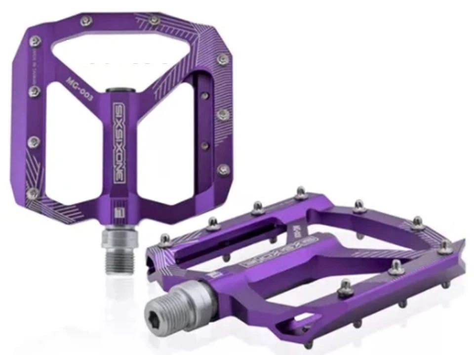 SIX SIX ONE Platform Bike Pedals - Brand New - Anodized Purple