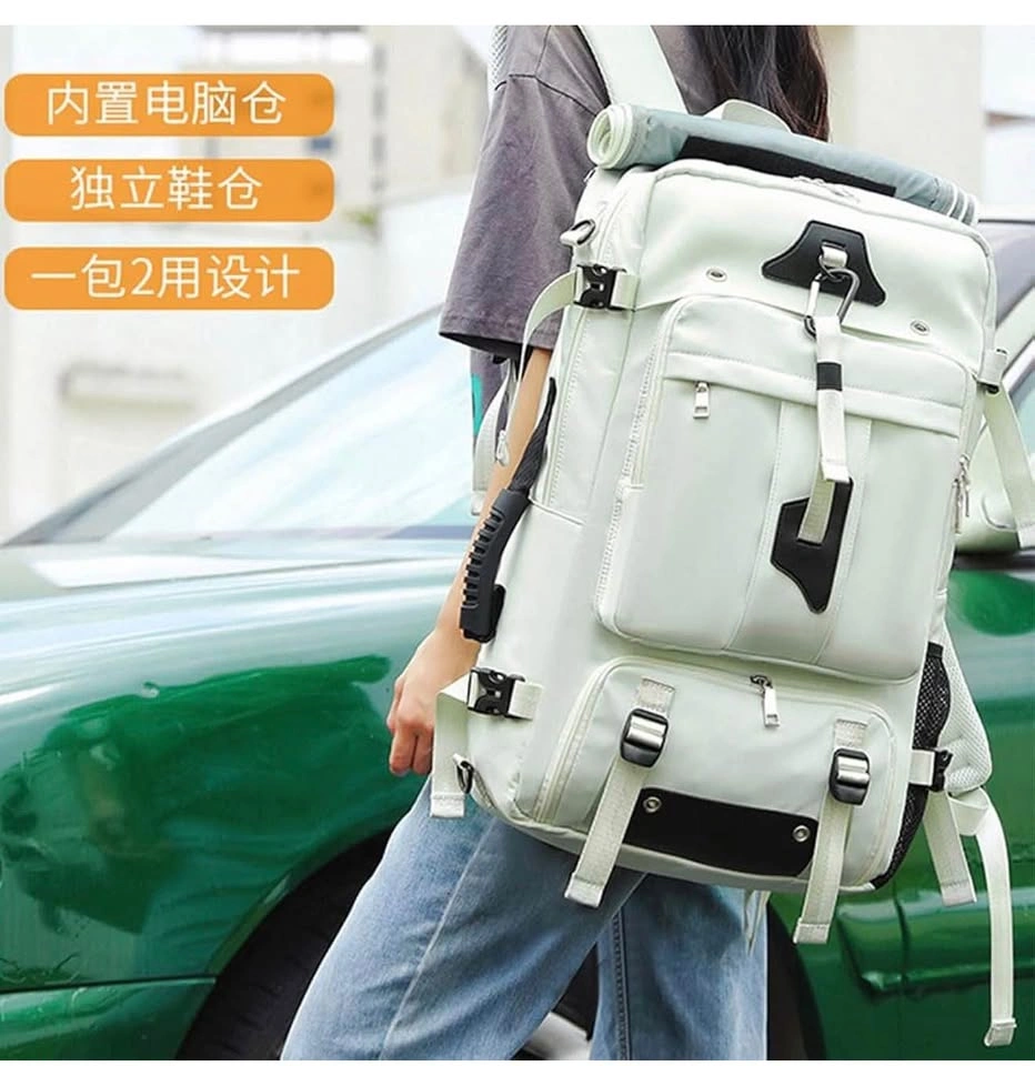 30L Travel Backpack with Shoe Compartment - Black - photo 3