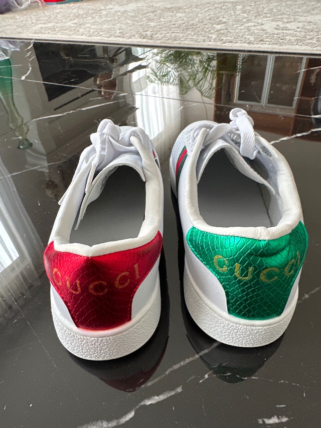 Gucci Ace Embroidered 'Bee' Sneakers, Size US 6 - photo 4
