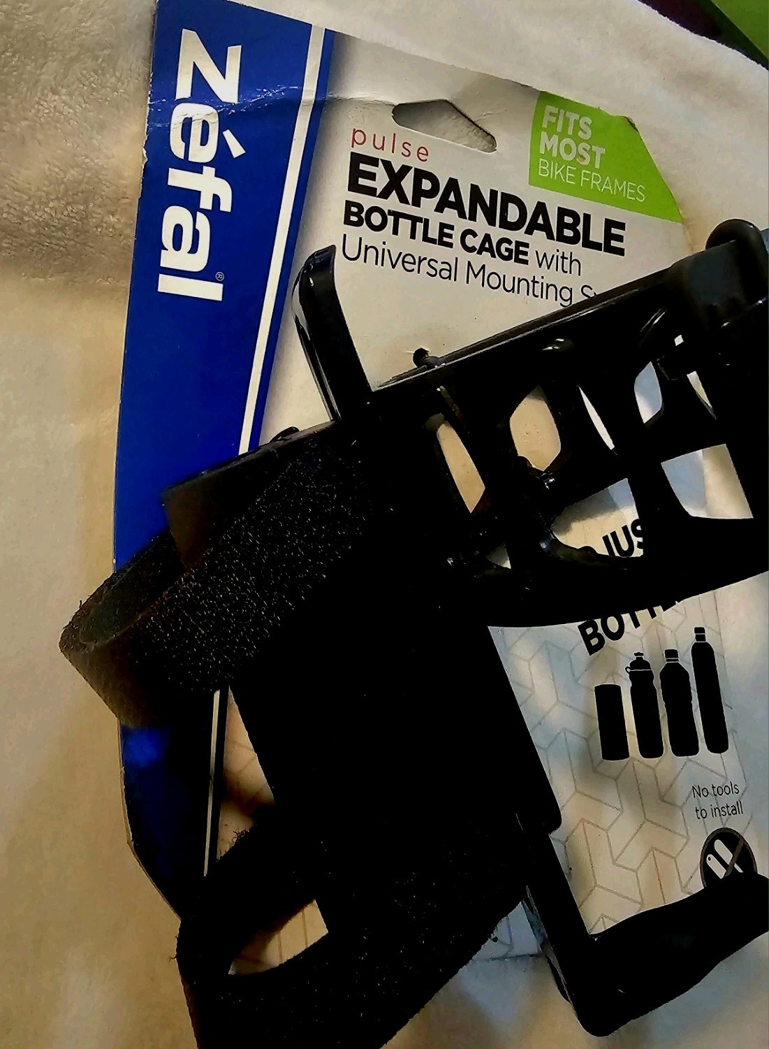 Zéfal Pulse Expandable Water Bottle Cage - Black