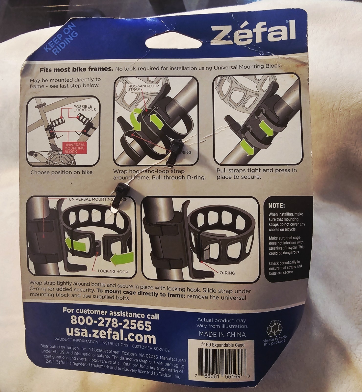 Zéfal Pulse Expandable Water Bottle Cage - Black - photo 3