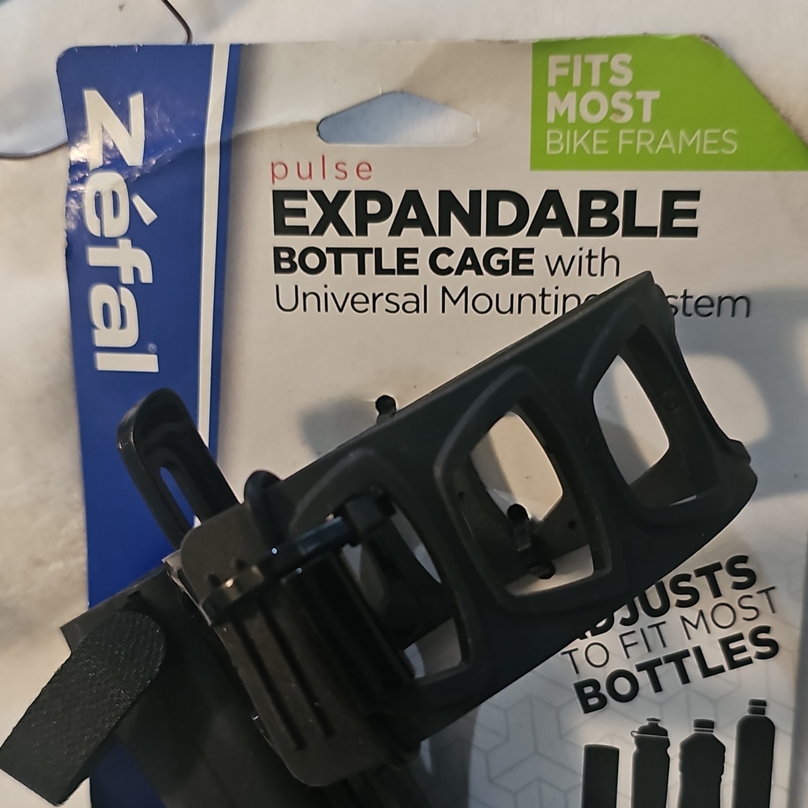 Zéfal Pulse Expandable Water Bottle Cage - Black - photo 4