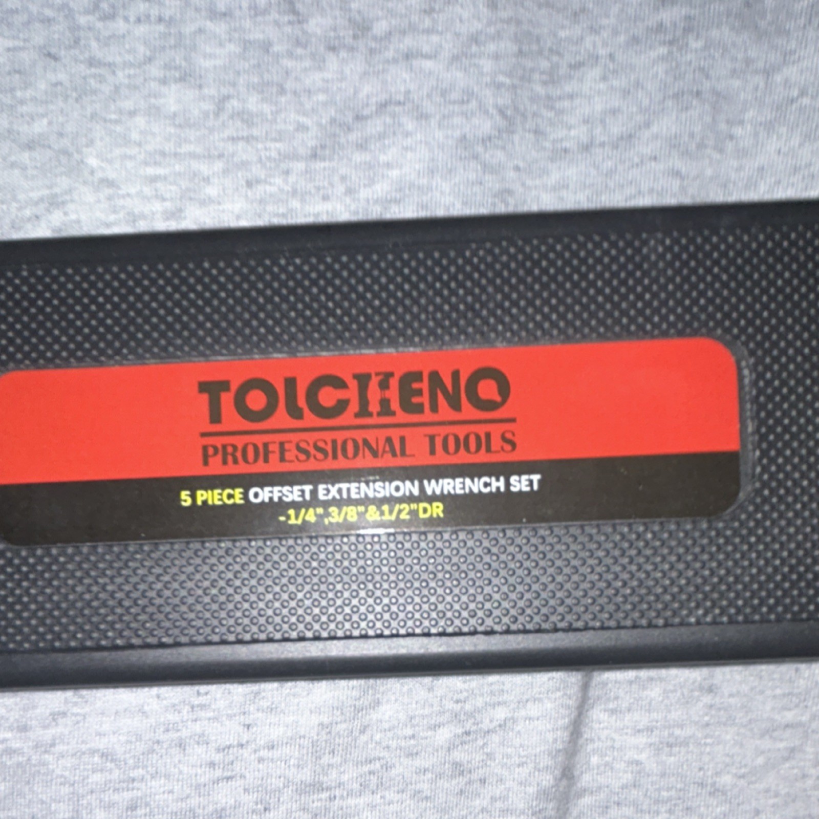 TOLCHENO 5 Piece Offset Extension Wrench Set, 1/4 3/8 1/2 in, Re - photo 2