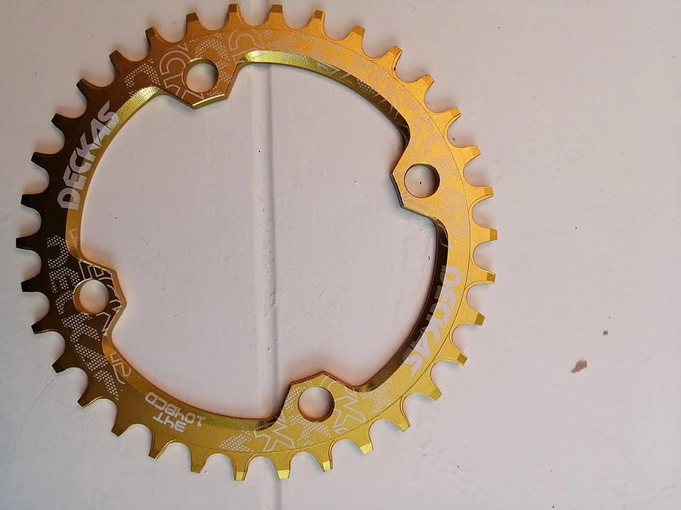 New Gold CNC Machined Bike Chain Ring - GOLD Colour