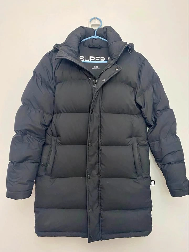 Aritzia Super Puff Mid Jacket - Black