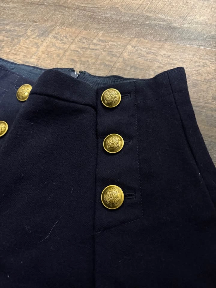 J. Crew Navy Wool Skirt - Size 00 (Fits Small) - photo 2