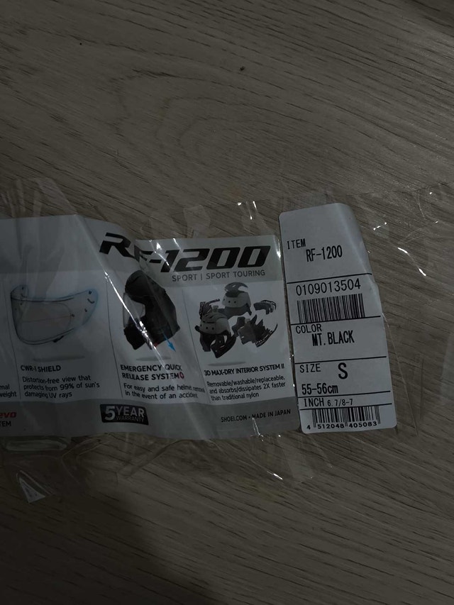 SHOEI RF - 1200 at 225$ - photo 3