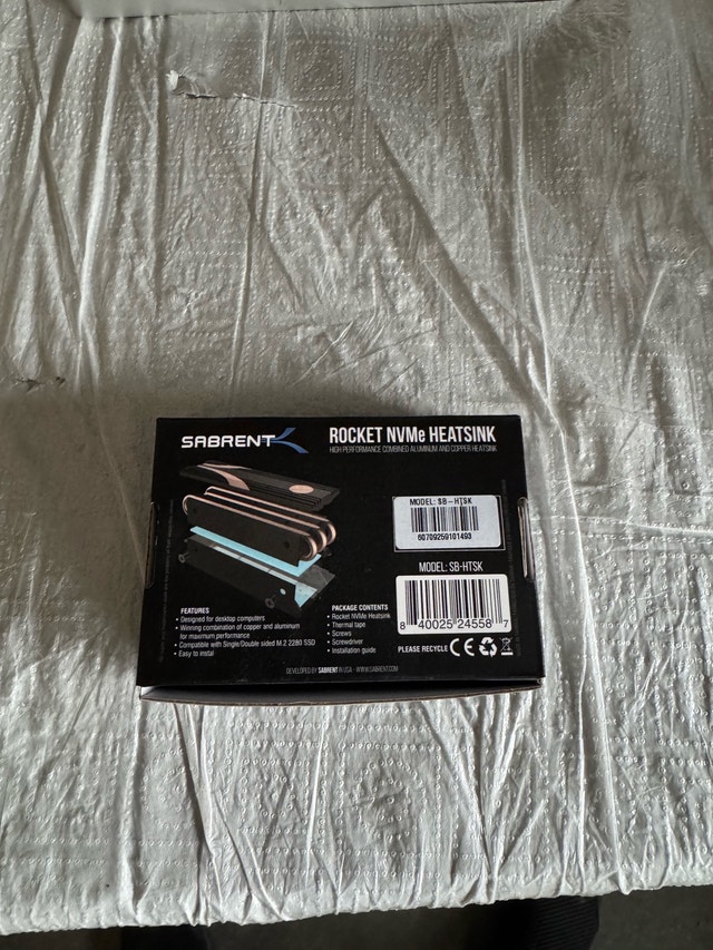 Sabrent Rocket NVME M.2 SSD Heatsink - photo 2